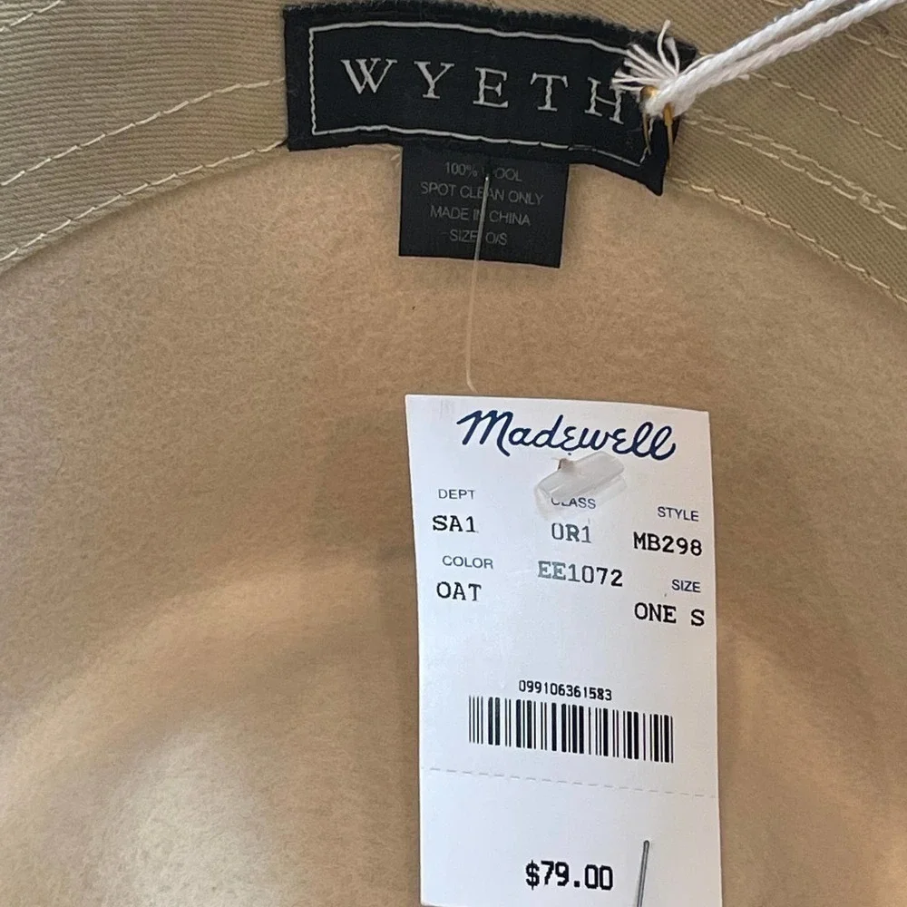 Madewell X Wyeth™ Dylan Suede Trim Rancher Hat Light Taupe WOmen's